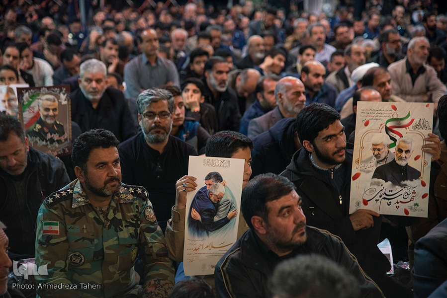مراسم بزرگداشت شهید قاسم سلیمانی و احمد کاظمی