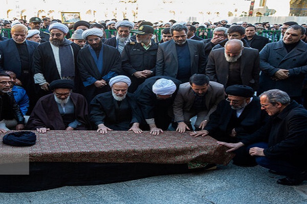 پیکر آیت&zwnj;الله رسولی محلاتی در قم تشییع و به خاک سپرده شد