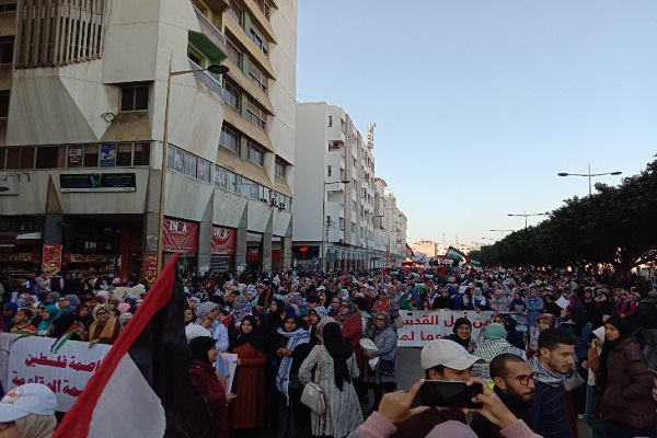 تظاهرات گسترده مراکشی‌ها علیه معامله قرن+ عکس