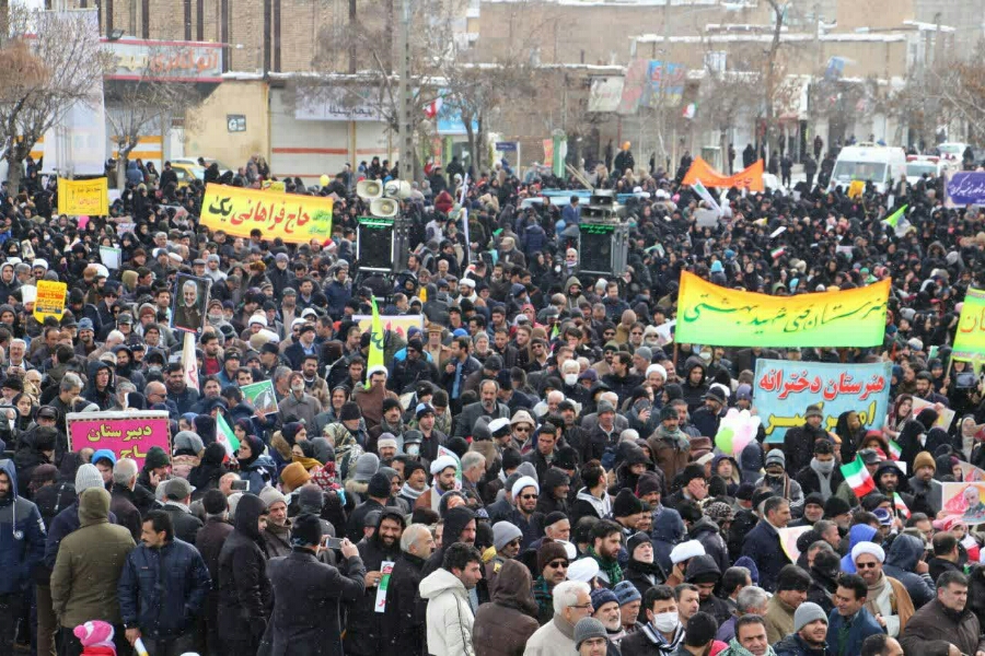 جشن چهل و یکمین سالگرد انقلاب در ملایر