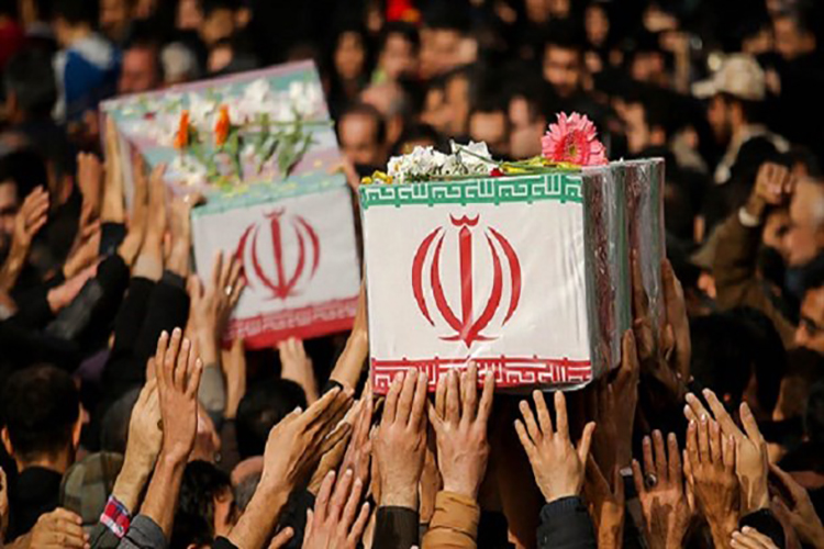 استقبال از پیکر مطهر چهار شهید گمنام در یزد