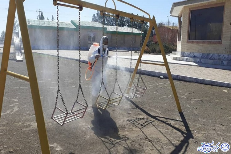 پاک سازی اسفراین از ویروس کرونا