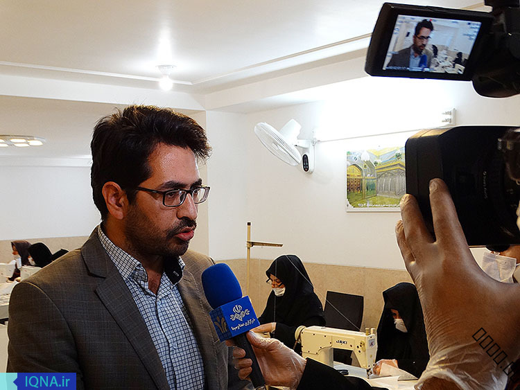عکس| کارگاه تولید ماسک در یزد