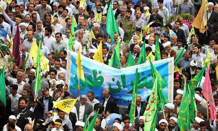 مراسم اجتماع منتظران ظهور حضرت مهدی(عج) در بجنورد برگزارشد