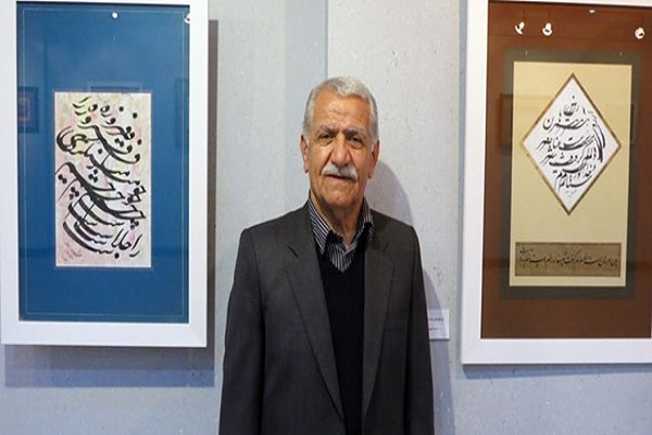نمایش آثار خوشنویسی «معلم صابر» در سنندج