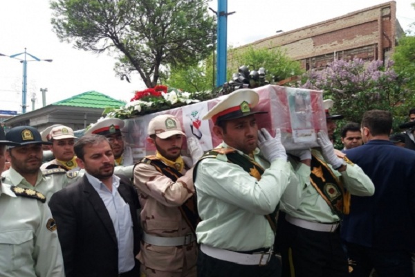 پیکر پاک شهید مدافع امنیت &laquo;شهید محمودزاده&raquo; در اردبیل تشییع شد