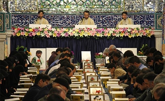 برپایی مراسم جزء خوانی «قرآن کریم» در اسفراین