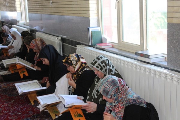 برگزاری جزء خوانی قرآن در مسجد قبای سنندج