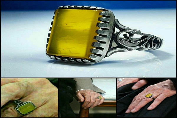 اهدای انگشتر رهبر معظم انقلاب به طلبه نیجریه&zwnj;ای