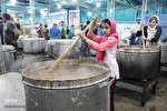 پخت و توزیع بیست تُن آش نذری درکرج