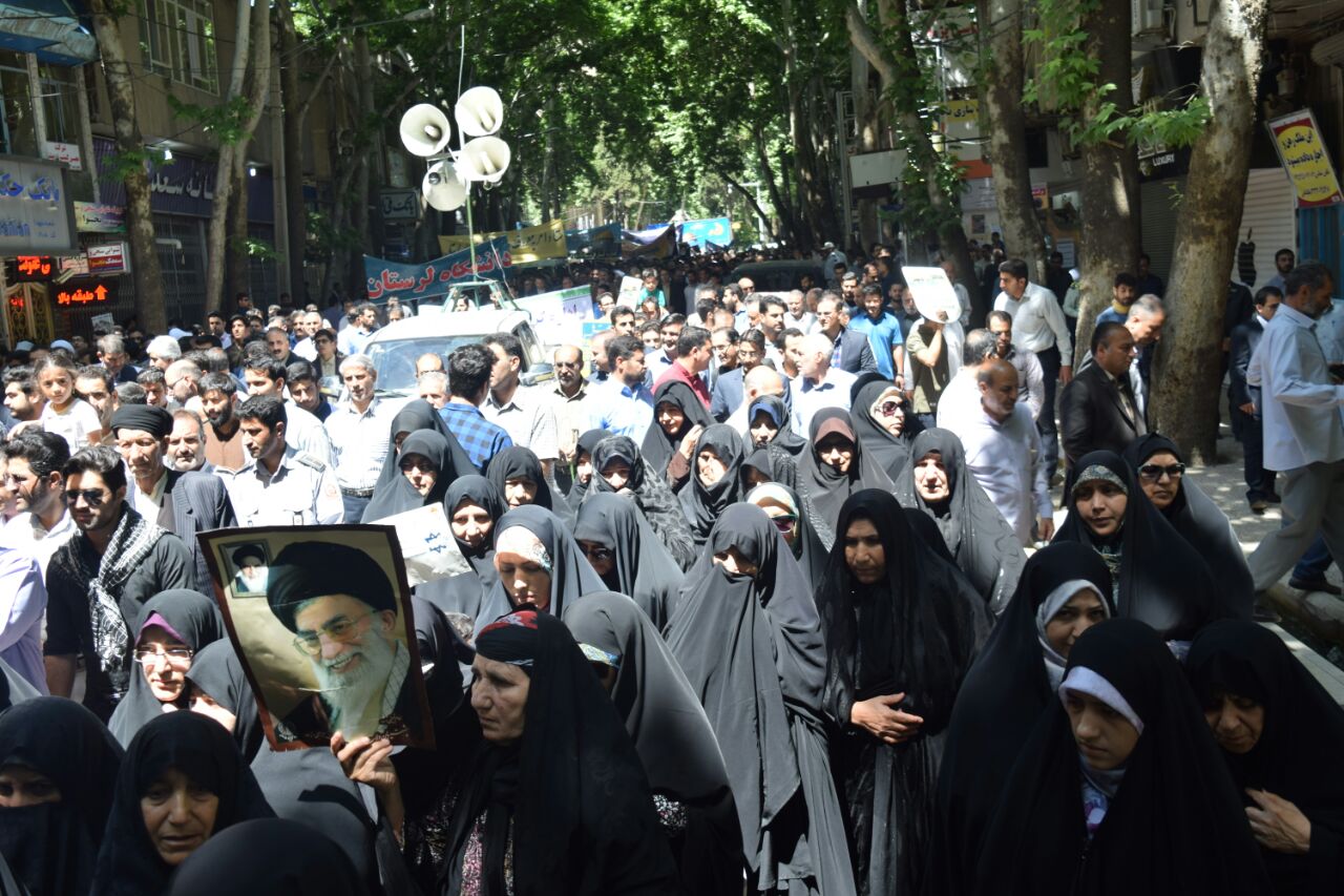 گزارش تصویری راهپیمایی روز جهانی قدس در خرم&zwnj;آباد