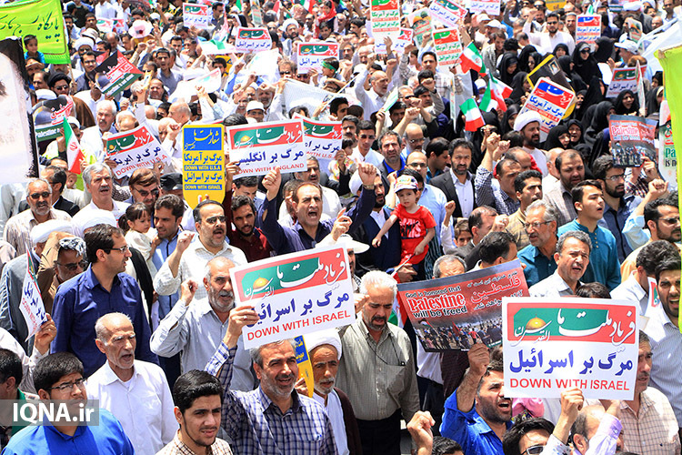 راهپیمایی روز جهانی قدس در یزد برگزار شد