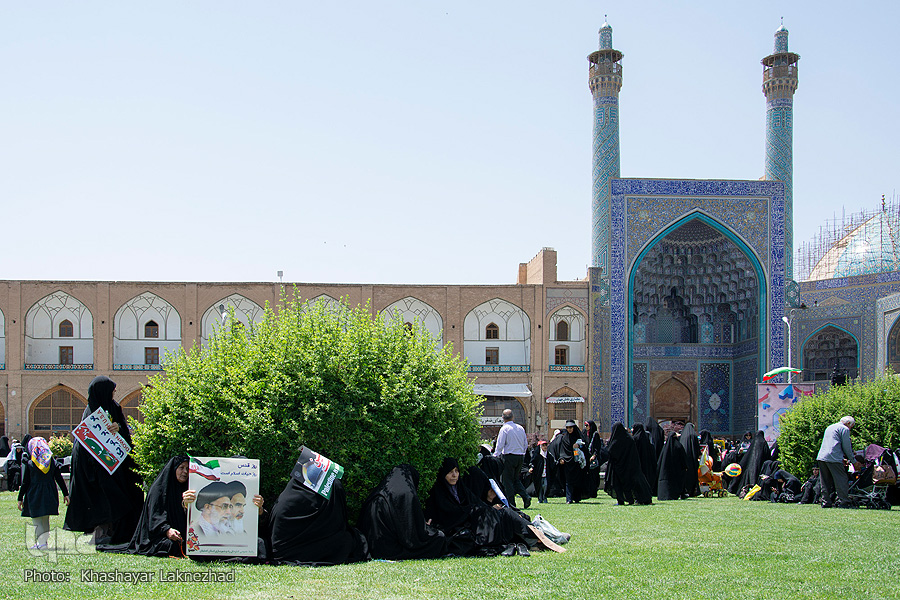 راهپیمایی روز قدس در میدان نقش جهان اصفهان راهپیمایی روز قدس در میدان نقش جهان اصفهان