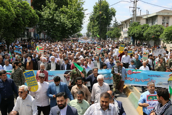 برگزاری راهپیمایی روز قدس در ساری