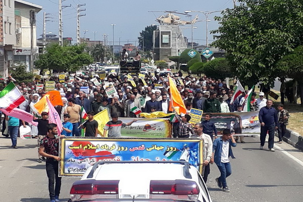 برگزاری راهپیمایی روز قدس در ساری