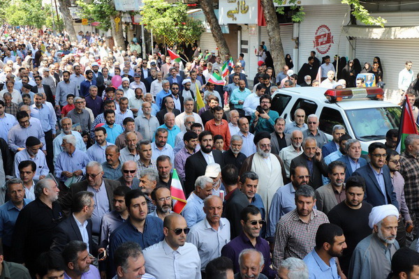 برگزاری راهپیمایی روز قدس در ساری