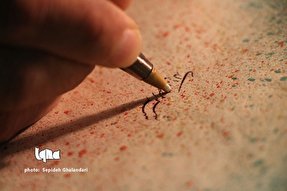 خوشنویسی آیات و احادیث با خودکار