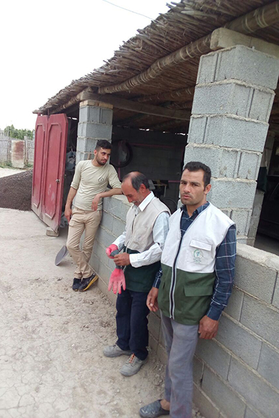 روایت تصویری از آغاز بازسازی خانه سیل‌زدگان در روستای بی‌بی شیروان