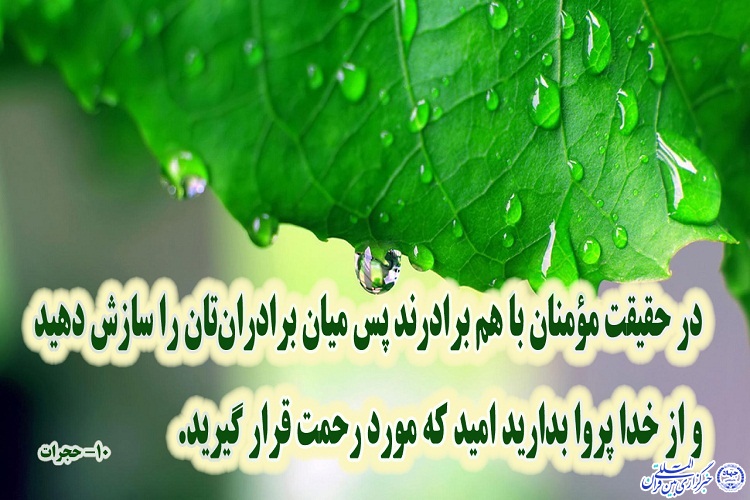 انجام شد /// آیهنگاشت/ عوامل رحمت الهی از نگاه قرآن انجام شد /// آیهنگاشت/ عوامل رحمت الهی از نگاه قرآن