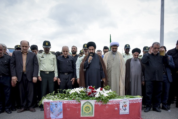 تشییع پیکر شهید &laquo;امیر مختار جعفری&raquo; در ساری در قاب تصویر