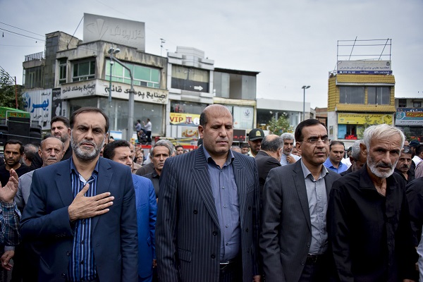 تشییع پیکر شهید &laquo;امیر مختار جعفری&raquo; در ساری در قاب تصویر