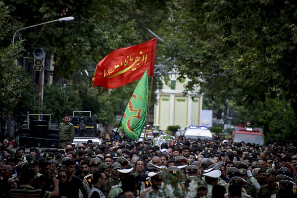 تشییع پیکر شهید &laquo;امیر مختار جعفری&raquo; در ساری در قاب تصویر