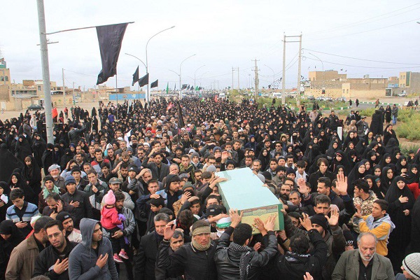پیکر مطهر شهید عُشریه در جمکران به خاک سپرده شد