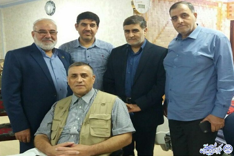 عیادت فرمانده سپاه امیرالمومنین(ع) از جانباز قطع نخاعی