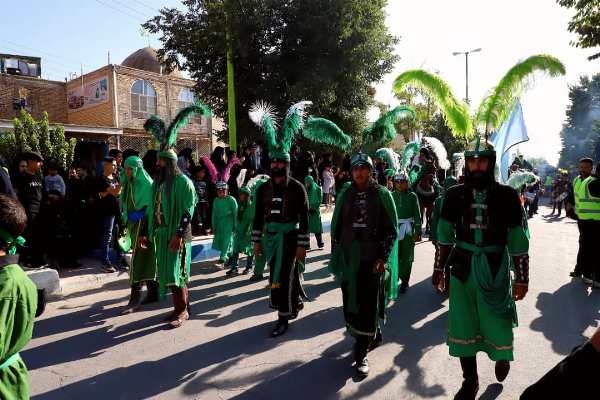 کاروان نمادین دشت کربلا در فرخشهر