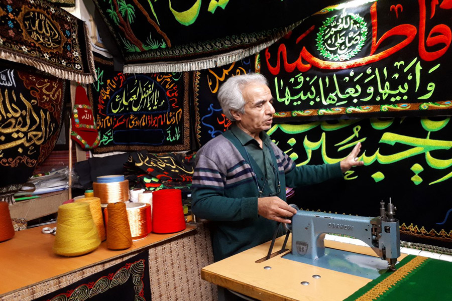 &laquo;قلاب&zwnj;دوزی&raquo; در سرای تاریخی سعدالسلطنه قزوین