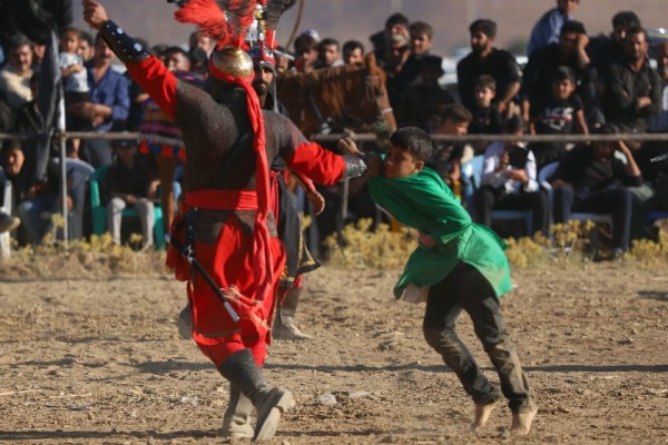 گزارش تصویری از تعزیه‌خوانی در چهارمحال و بختیاری