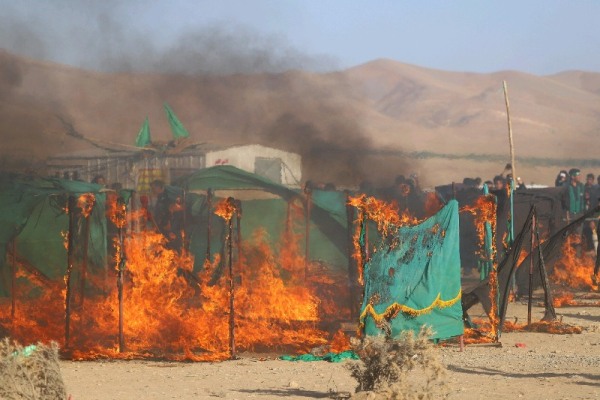 گزارش تصویری از تعزیه‌خوانی در چهارمحال و بختیاری