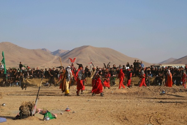 گزارش تصویری از تعزیه‌خوانی در چهارمحال و بختیاری