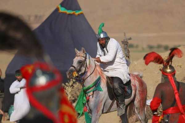 گزارش تصویری از تعزیه‌خوانی در چهارمحال و بختیاری