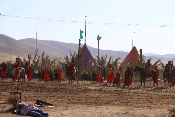 گزارش تصویری از تعزیه‌خوانی در چهارمحال و بختیاری