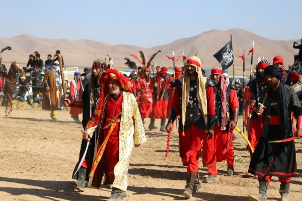 گزارش تصویری از تعزیه‌خوانی در چهارمحال و بختیاری