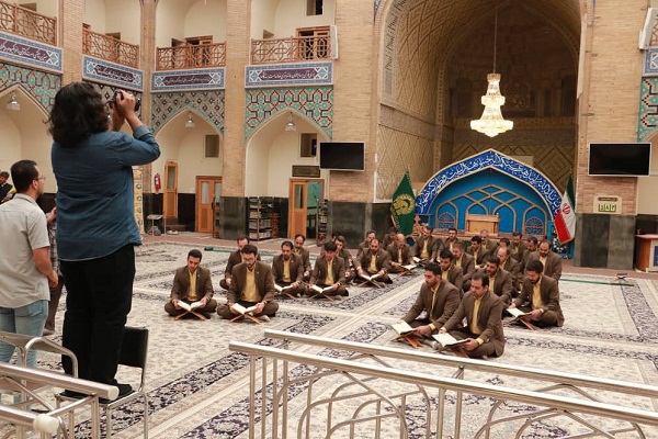 فعلاً رد نشود ////تصویربرداری جدیدترین آثار گروه تواشح محمدرسول‌الله + فیلم و عکس