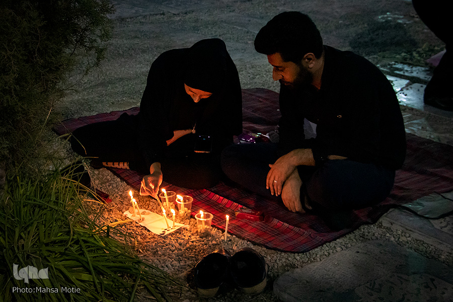شام غریبان در جوار شهدا