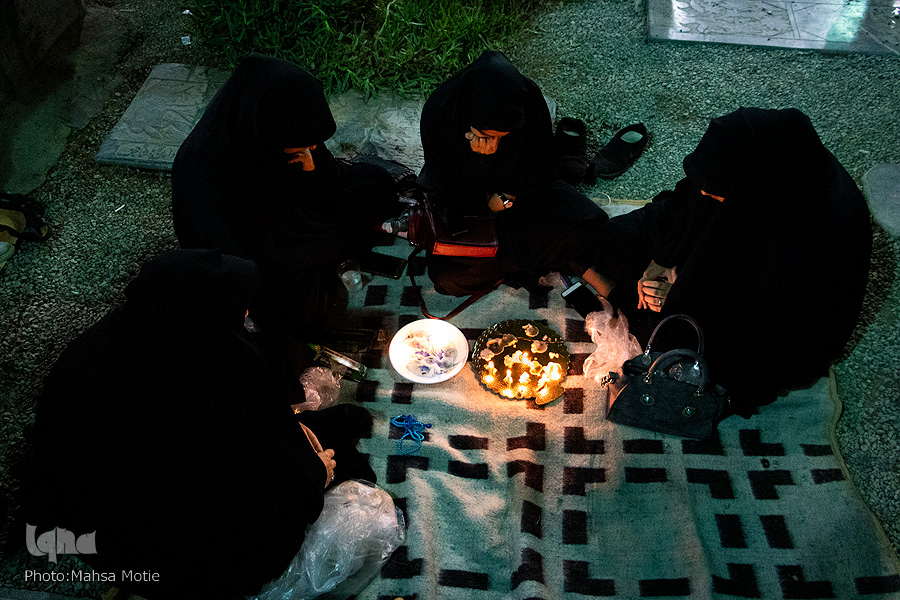 شام غریبان در جوار شهدا