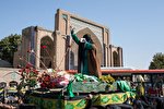 تشییع نمادین شهدای کربلا توسط قوم بنی اسد در قزوین⁩
