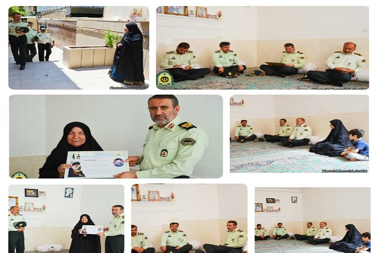 دیدار با خانواده شهید حیدری در یاسوج