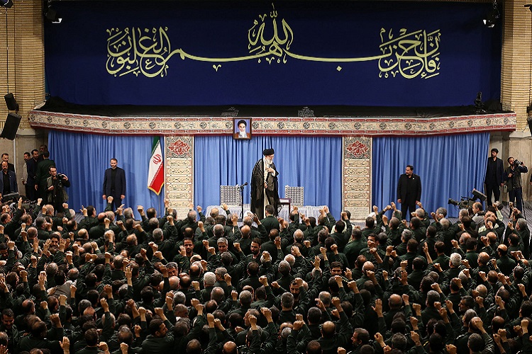 دیدار مجمع عالی فرماندهان سپاه با فرمانده کل قوا