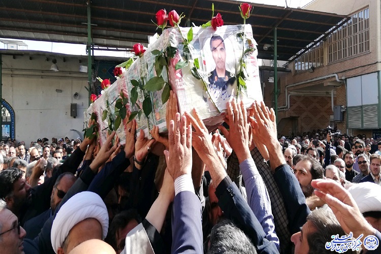 پیکر سردار غلامی در بیرجند تشییع شد