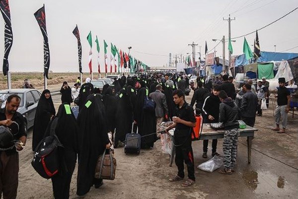 خدمت&zwnj;رسانی موکب حضرت زینب( س) قزوین در سامرا