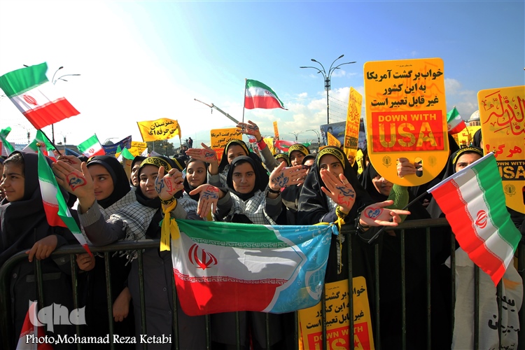 راهپیمایی 13 آبان در همدان + عکس