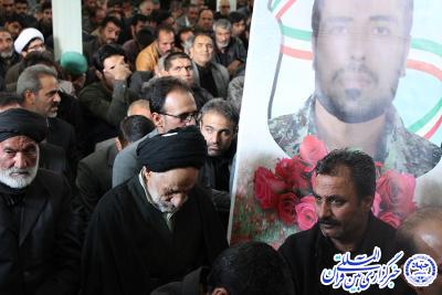 تشییع پیکر بسیجی شهید سید علی رضوی