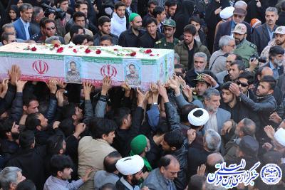 تشییع پیکر بسیجی شهید سید علی رضوی