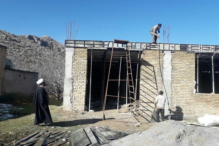 اجرای عملیات عمرانی مسجد حضرت ابوالفضل( ع) روستای شیرخانی