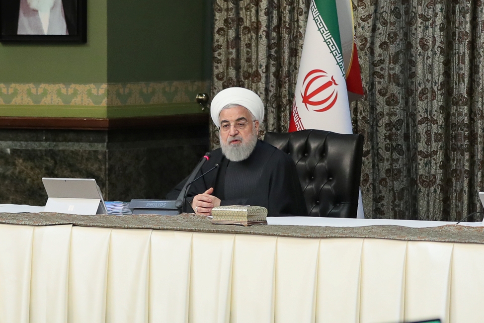 حسن روحانی رئیس جمهور در جلسه هیئت دولت