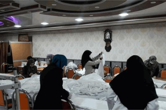 حرکت جهادی مؤسسه قرآنی مریانج در تهیه ماسک